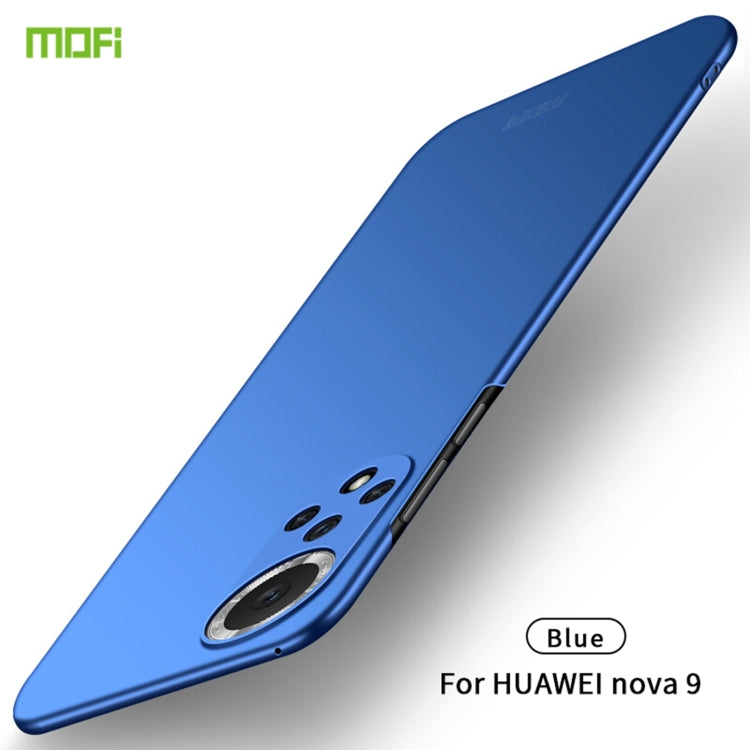 For Huawei Nova 9 MOFI Frosted PC Ultra-thin Hard Phone Case(Blue) by MOFI