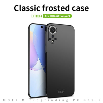 For Huawei Nova 9 MOFI Frosted PC Ultra-thin Hard Phone Case(Blue) by MOFI