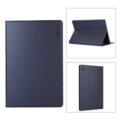 For Samsung Galaxy Tab A8 10.5 2021 X200/X205 ENKAY Leather Stand Smart Tablet Case(Dark Blue) by ENKAY