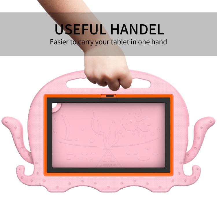 For Samsung Galaxy Tab A7 10.4 T500 / T505 Octopus Style EVA + PC Tablet Case with Strap(Pink) by bashfashion