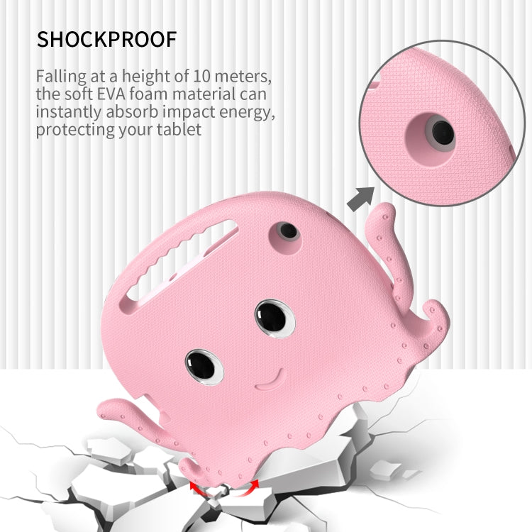 For Samsung Galaxy Tab A7 10.4 T500 / T505 Octopus Style EVA + PC Tablet Case with Strap(Pink) by bashfashion