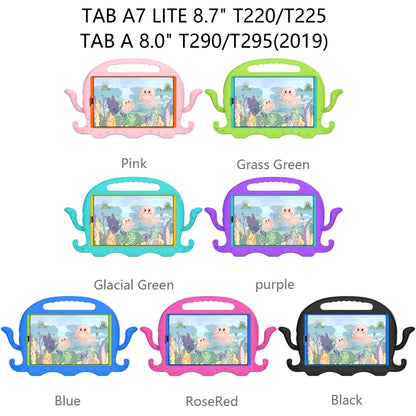For Samsung Galaxy Tab A 8.0 T290 / T295 2019 Octopus EVA + PC Tablet Case with Strap(Pink) by bashfashion
