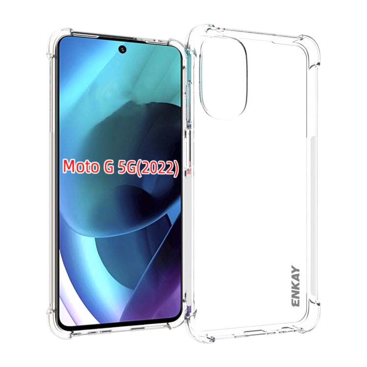 For Motorola Moto G 5G 2022 ENKAY Clear TPU Shockproof Case by ENKAY