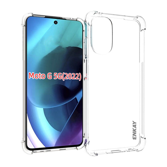 For Motorola Moto G 5G 2022 ENKAY Clear TPU Shockproof Case by ENKAY