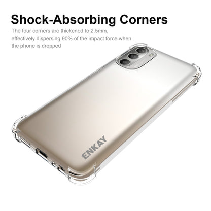 For Motorola Moto G 5G 2022 ENKAY Clear TPU Shockproof Case by ENKAY