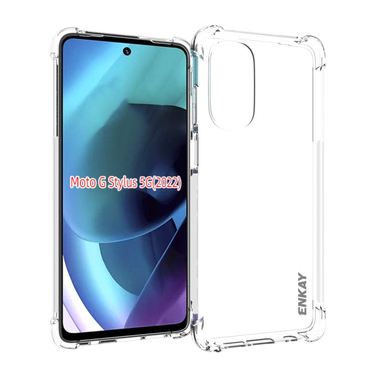 For Motorola Moto G Stylus 5G 2022 ENKAY Clear TPU Shockproof Case by ENKAY