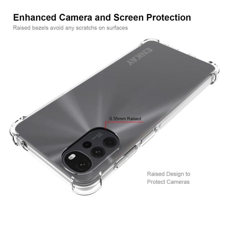 For Motorola Moto G22 4G ENKAY Clear TPU Shockproof Case by ENKAY