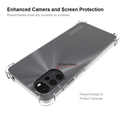 For Motorola Moto G22 4G ENKAY Clear TPU Shockproof Case by ENKAY