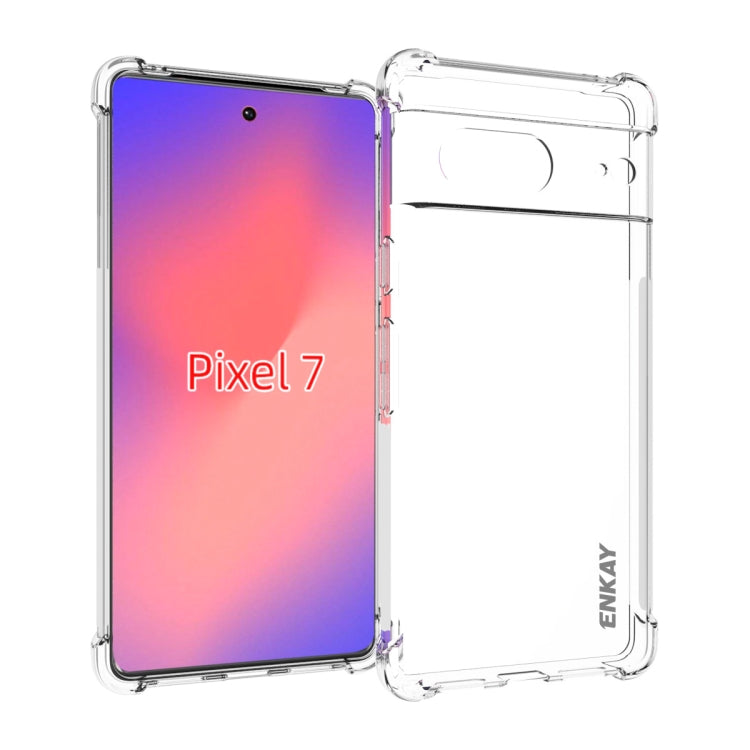 For Google Pixel 7 ENKAY Clear TPU Shockproof Case by ENKAY
