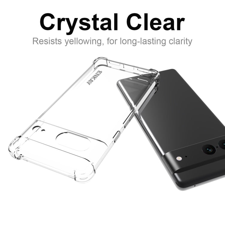 For Google Pixel 7 ENKAY Clear TPU Shockproof Case by ENKAY