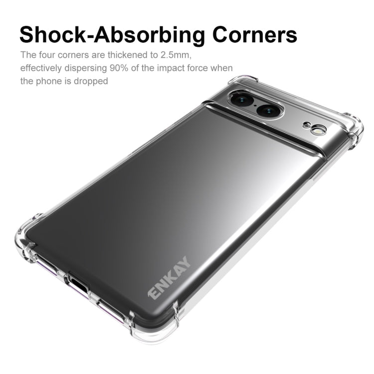 For Google Pixel 7 ENKAY Clear TPU Shockproof Case by ENKAY