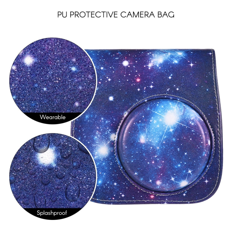 Universe Pattern Full Body Camera PU Leather Case Bag with Strap for FUJIFILM instax mini 9 / mini 8+ / mini 8 by bashfashion