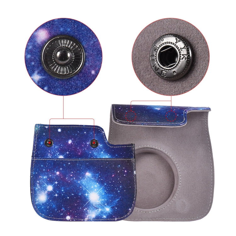 Universe Pattern Full Body Camera PU Leather Case Bag with Strap for FUJIFILM instax mini 9 / mini 8+ / mini 8 by bashfashion