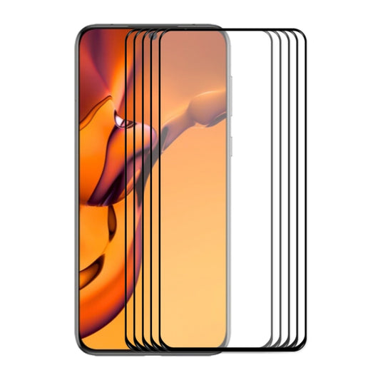 5 PCS For Huawei P50E ENKAY Full Glue 0.26mm 9H 2.5D Tempered Glass Full Film by ENKAY