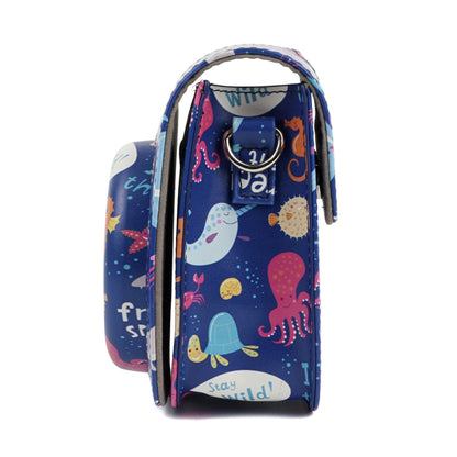 Ocean World Pattern Full Body Camera PU Leather Case Bag with Strap for FUJIFILM instax mini 9 / mini 8+ / mini 8 by bashfashion