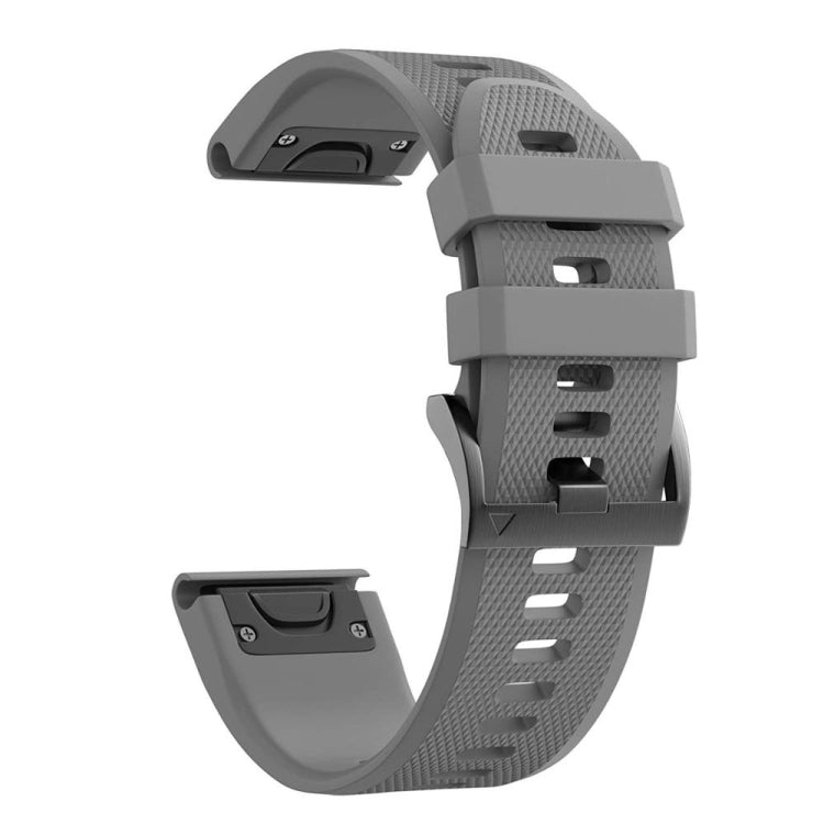 For Garmin epix 22mm Silicone Watch Band(Grey) by bashfashion
