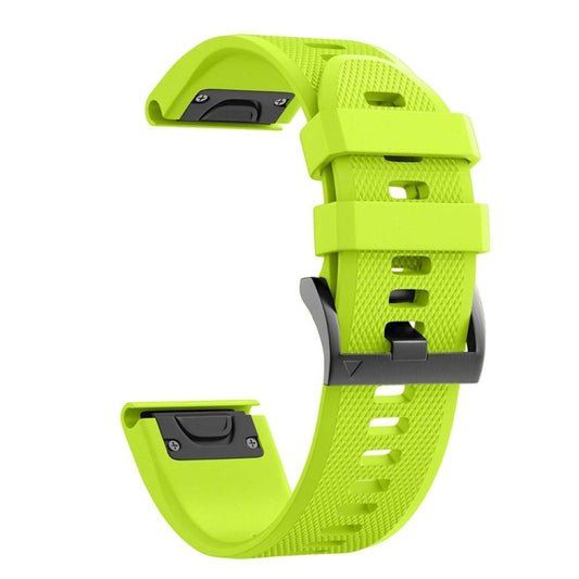 For Garmin Fenix 7s 20mm Silicone Watch Band(Green) by bashfashion