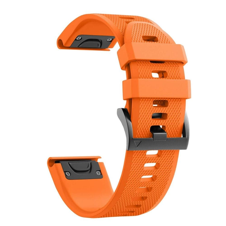 For Garmin Fenix 7s 20mm Silicone Watch Band(Orange) by bashfashion