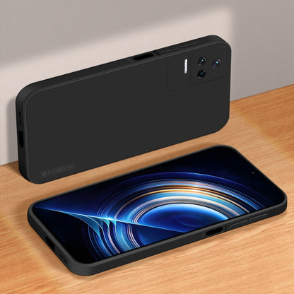 For Xiaomi Redmi K40S PINWUYO Sense Series Liquid Silicone TPU Phone Case(Black) by PINWUYO