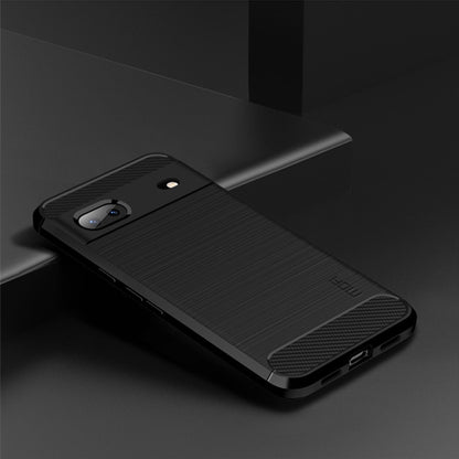 For Google pixel 7 5G MOFI Gentleness Series Brushed Texture Carbon Fiber TPU Phone Case(Black) by MOFI