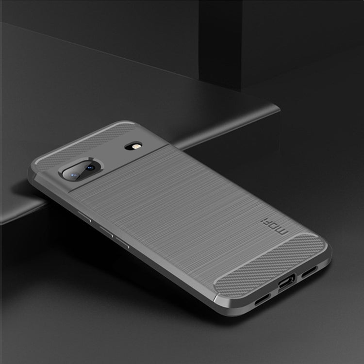 For Google pixel 7 5G MOFI Gentleness Series Brushed Texture Carbon Fiber TPU Phone Case(Gray) by MOFI