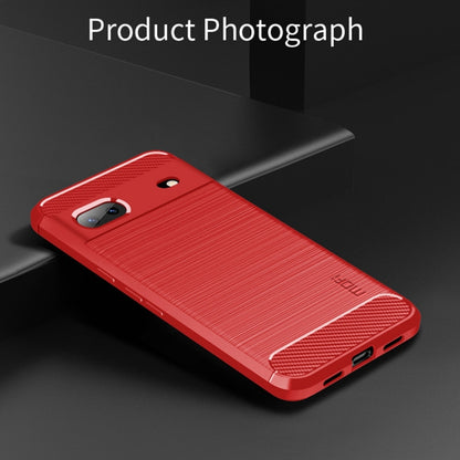 For Google pixel 7 5G MOFI Gentleness Series Brushed Texture Carbon Fiber TPU Phone Case(Red) by MOFI