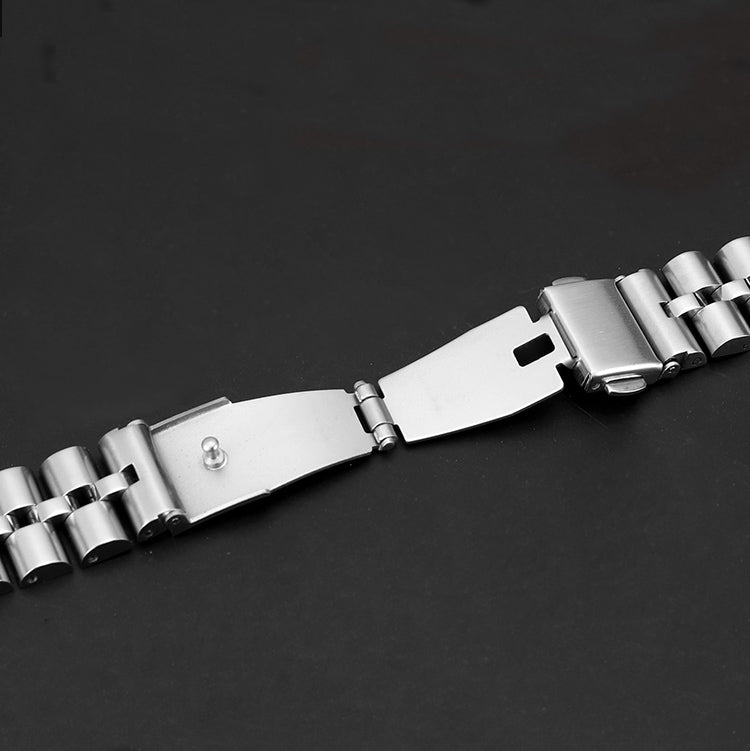 Half-Round Three-Bead Metal Watch Band For Apple Watch Ultra 49mm&Watch Ultra 2 49mm / Series 9&8&7 45mm / SE 3&SE 2&6&SE&5&4 44mm / 3&2&1 42mm(Gold) by bashfashion