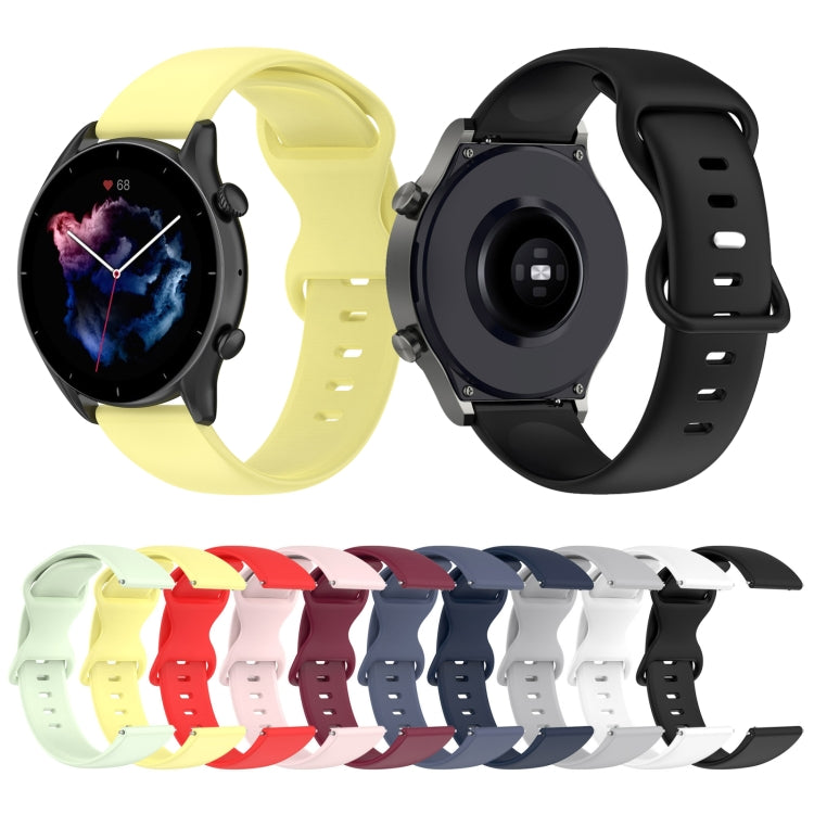 For Xiaomi Haylou RT LS05S 22mm Solid Color Silicone Watch Band(Navy Blue) by bashfashion