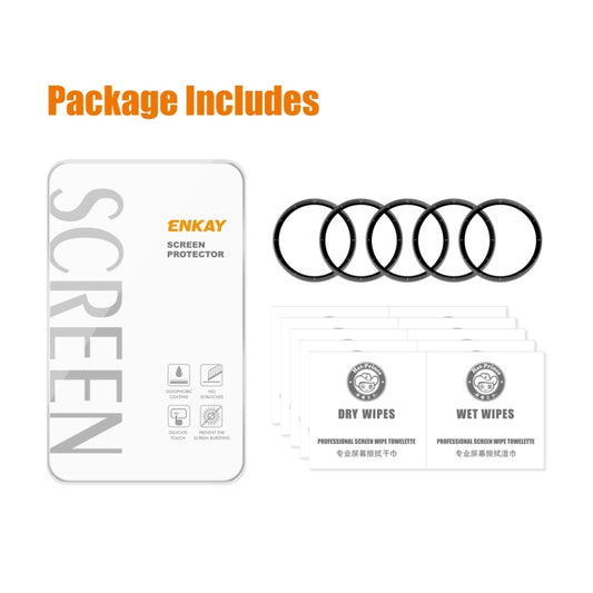 5 PCS For Huawei Watch GT 3 Pro 46mm ENKAY 3D Full Coverage Soft PC Edge + PMMA HD Screen Watch Film by ENKAY