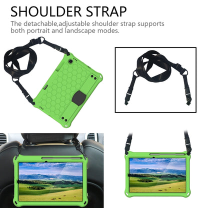 For Lenovo X306 / X606 / K10 Honeycomb EVA + PC Shockproof Tablet Case with Strap(Green+Black) by bashfashion
