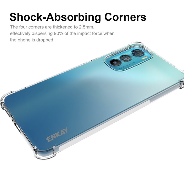For Motorola Edge 30 ENKAY Clear TPU Shockproof Phone Case by ENKAY