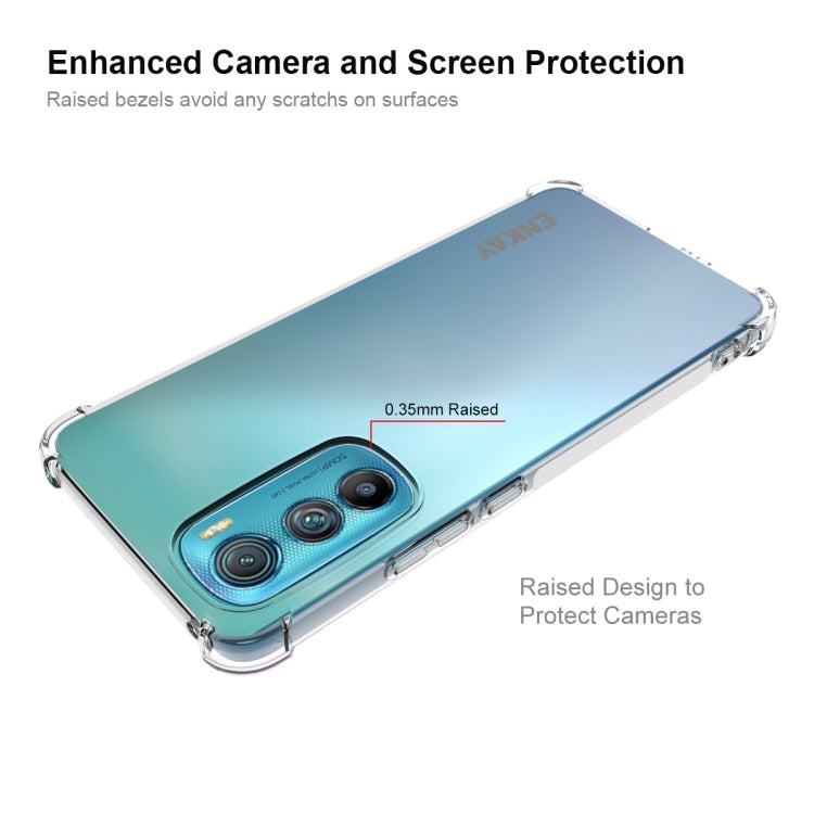 For Motorola Edge 30 ENKAY Clear TPU Shockproof Phone Case by ENKAY