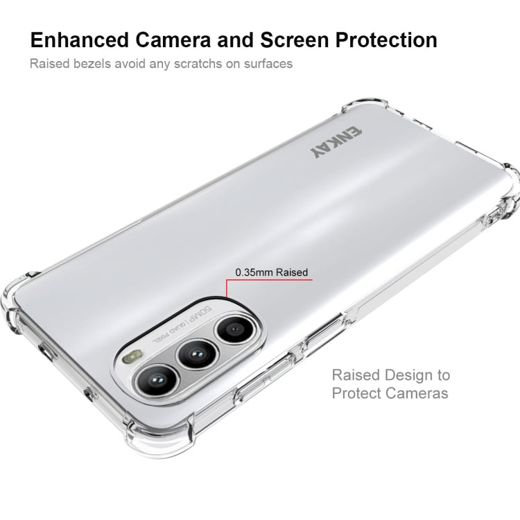 For Motorola Moto G52 ENKAY Clear TPU Shockproof Phone Case by ENKAY