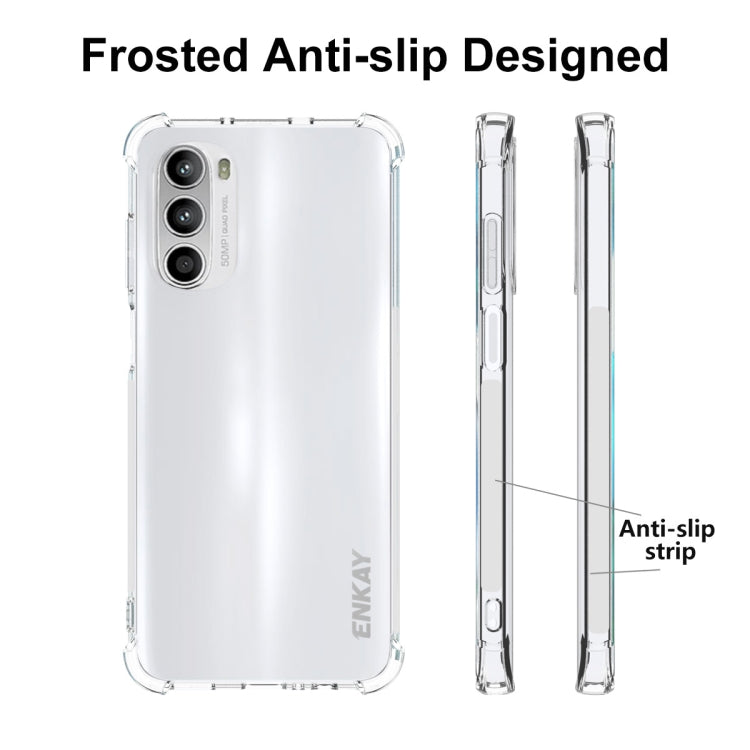 For Motorola Moto G52 ENKAY Clear TPU Shockproof Phone Case by ENKAY