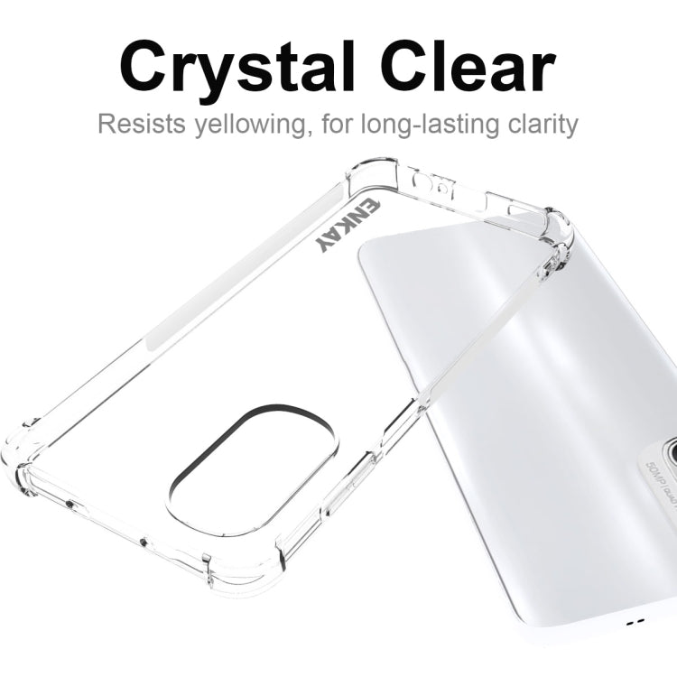 For Motorola Moto G52 ENKAY Clear TPU Shockproof Phone Case by ENKAY
