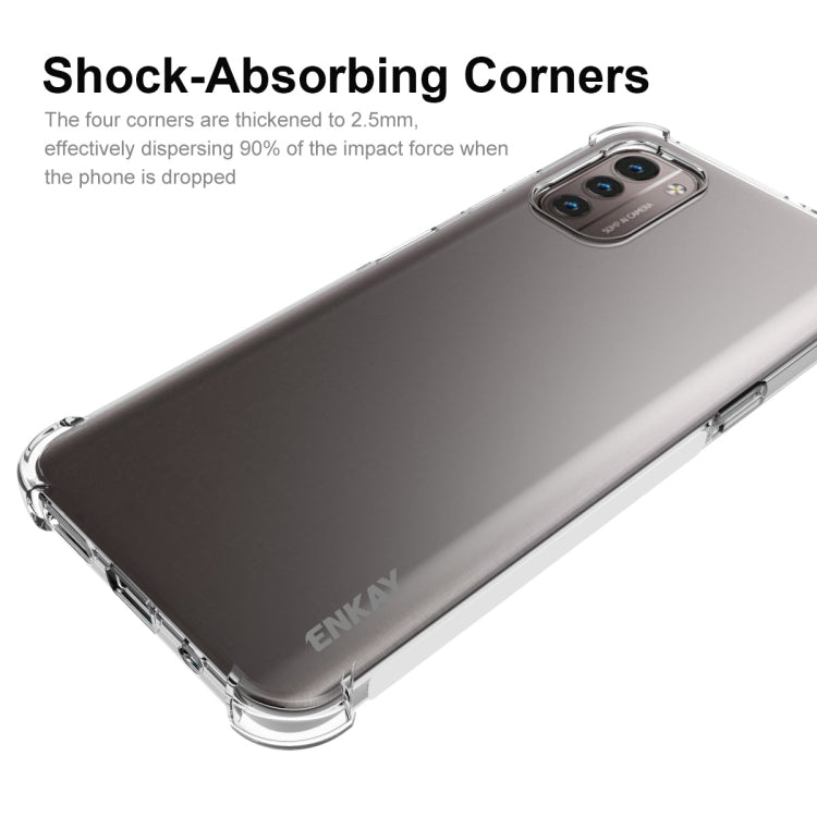 For Nokia G21 / G11 ENKAY Clear TPU Shockproof Phone Case by ENKAY