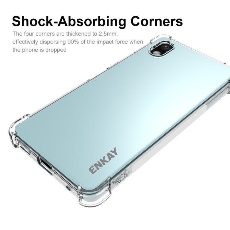 For Sony Xperia Ace III ENKAY Clear TPU Shockproof Phone Case by ENKAY