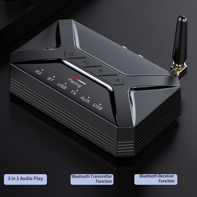 T-R22 External Antenna Long Distance 40m Bluetooth Audio Receiver Transmitter 2 in 1 by bashfashion