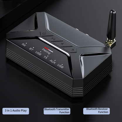 T-R22 External Antenna Long Distance 40m Bluetooth Audio Receiver Transmitter 2 in 1 by bashfashion