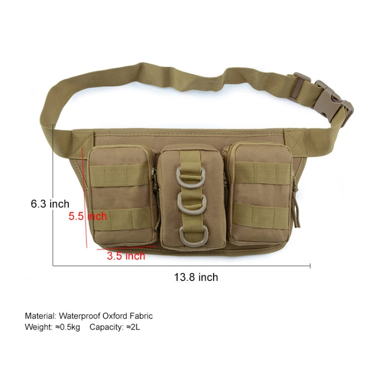 JUNSUNMAY J010 2L Waterproof Outdoor Sports Multifunction Waist Bag(Army Green) by JUNSUNMAY