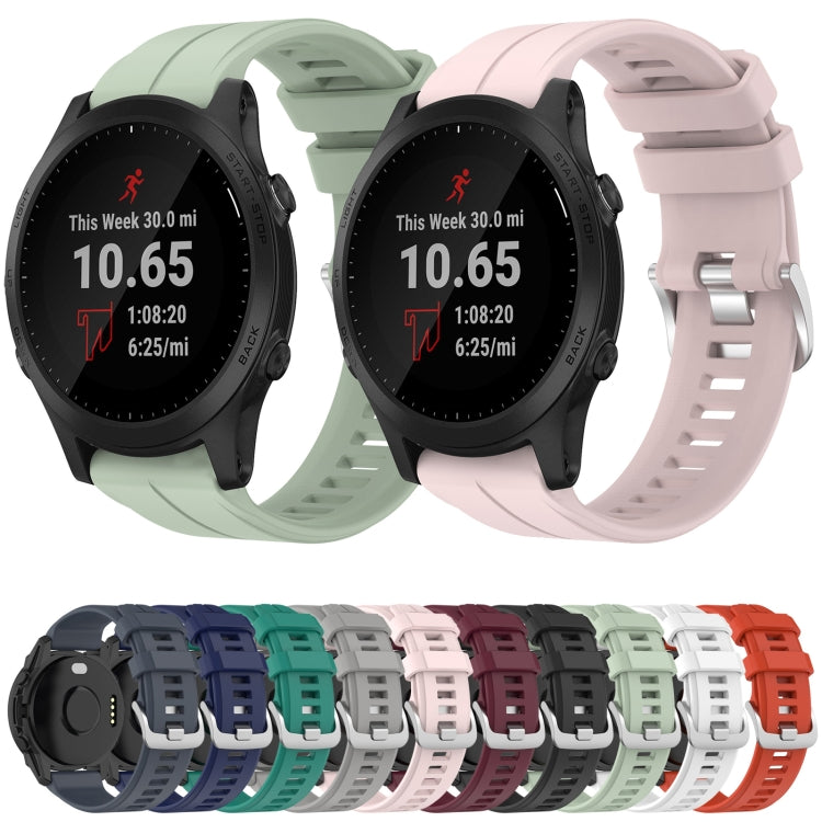 For Garmin Forerunner 945 22mm Silicone Sports Watch Band(White) by bashfashion