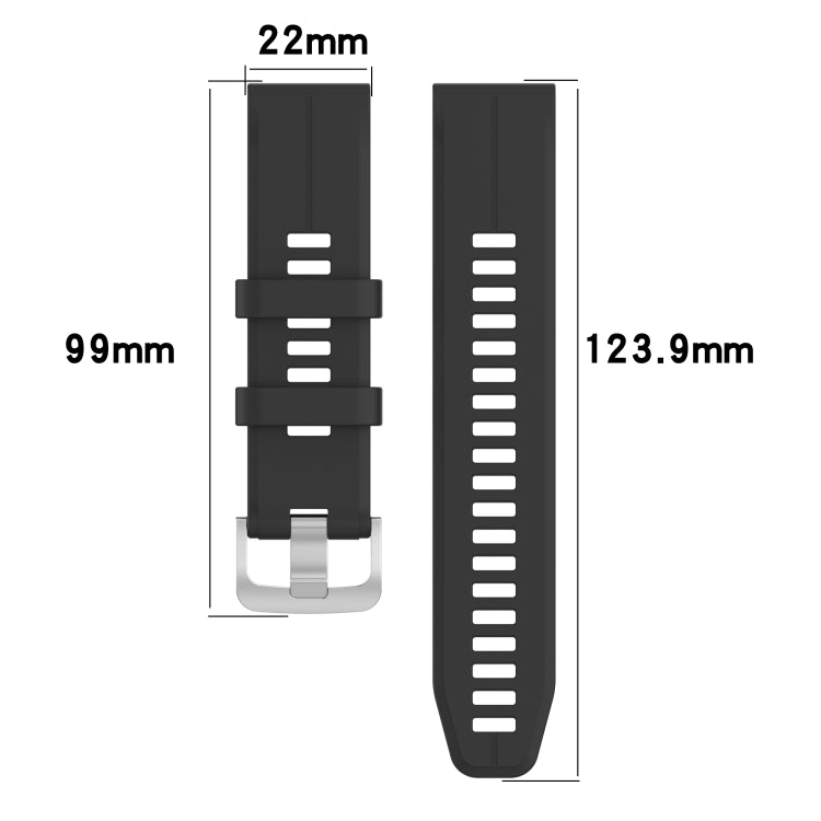 For Garmin Forerunner 945 22mm Silicone Sports Watch Band(White) by bashfashion