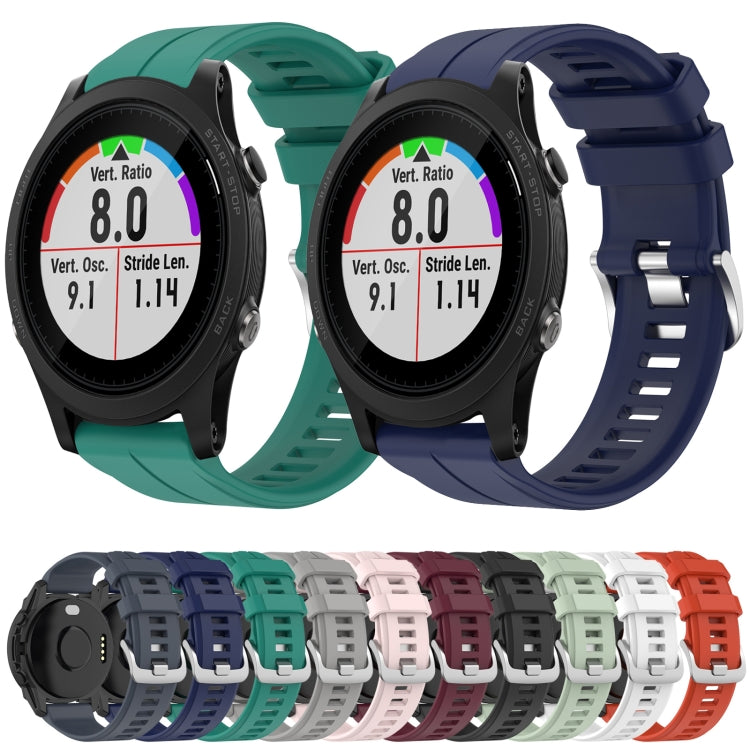 For Garmin Approach S62 22mm Silicone Sports Watch Band(White) by bashfashion