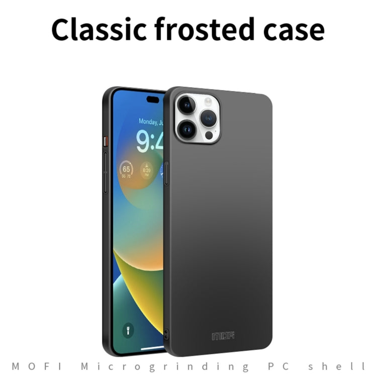 For iPhone 14 Pro Max MOFI Frosted PC Ultra-thin Hard Case (Black) by MOFI