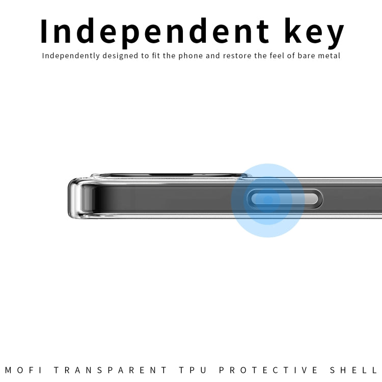 For iPhone 14 MOFI Ming Series Ultra-thin TPU Phone Case (Transparent) by MOFI