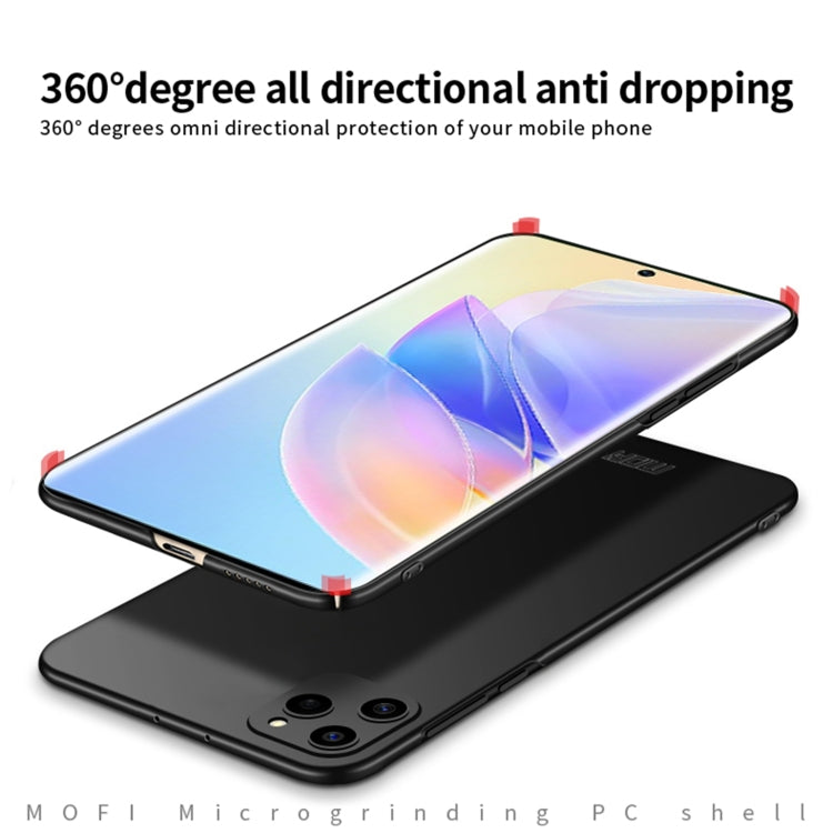 For Honor 60 SE MOFI Frosted PC Ultra-thin Hard Case(Black) by MOFI