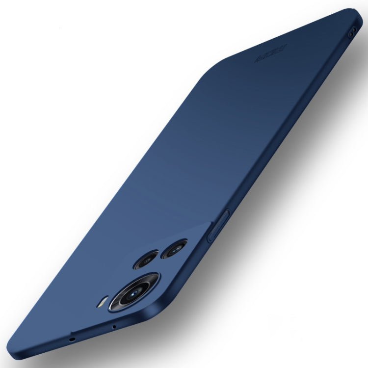 For OnePlus Ace 5G / 10R 5G MOFI Frosted PC Ultra-thin Hard Case(Blue) by MOFI