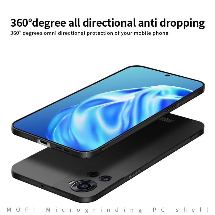 For OnePlus Ace 5G / 10R 5G MOFI Frosted PC Ultra-thin Hard Case(Blue) by MOFI