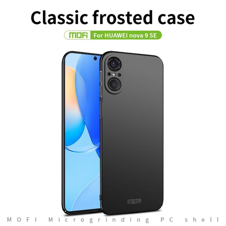 For Huawei Nova9 SE MOFI Frosted PC Ultra-thin Hard Case(Black) by MOFI