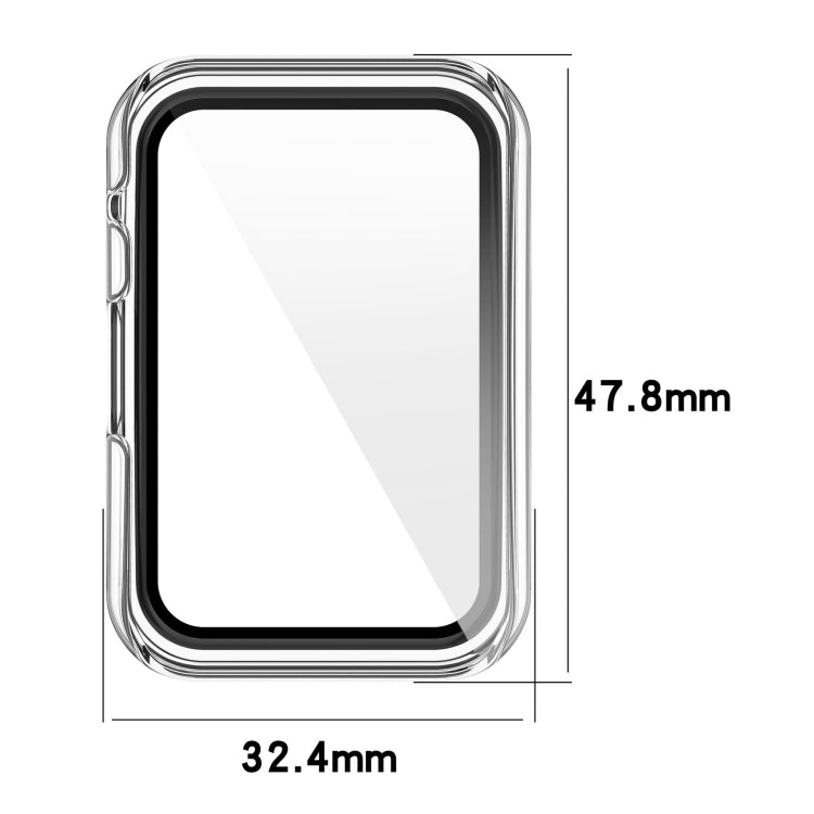For OPPO Watch Free PC+ Toughened Film Fully Enclosed Protective Watch Case(Ivory) by bashfashion